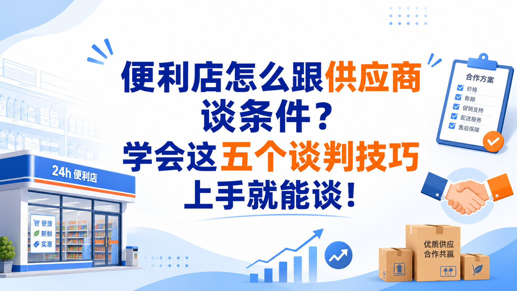 便利店怎么跟供应商谈条件?学会这五个谈判技巧上手就能谈!