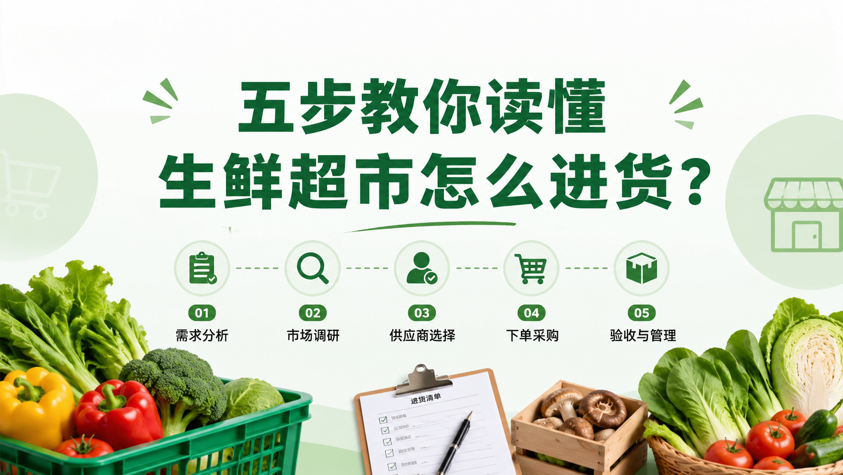 五步教你读懂生鲜超市怎么进货？