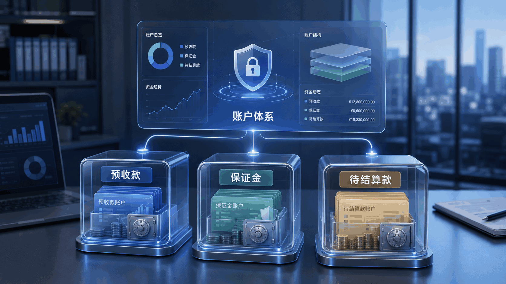 预收款、保证金、待结算款如何用账户体系管理