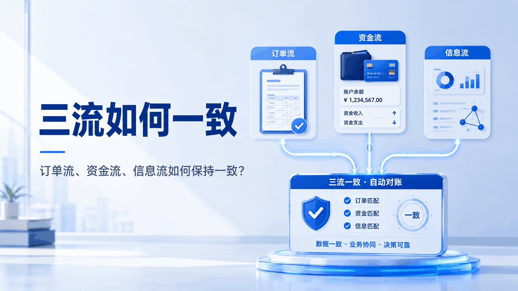 订单流、资金流、信息流如何保持一致?企业三流一致完整解析