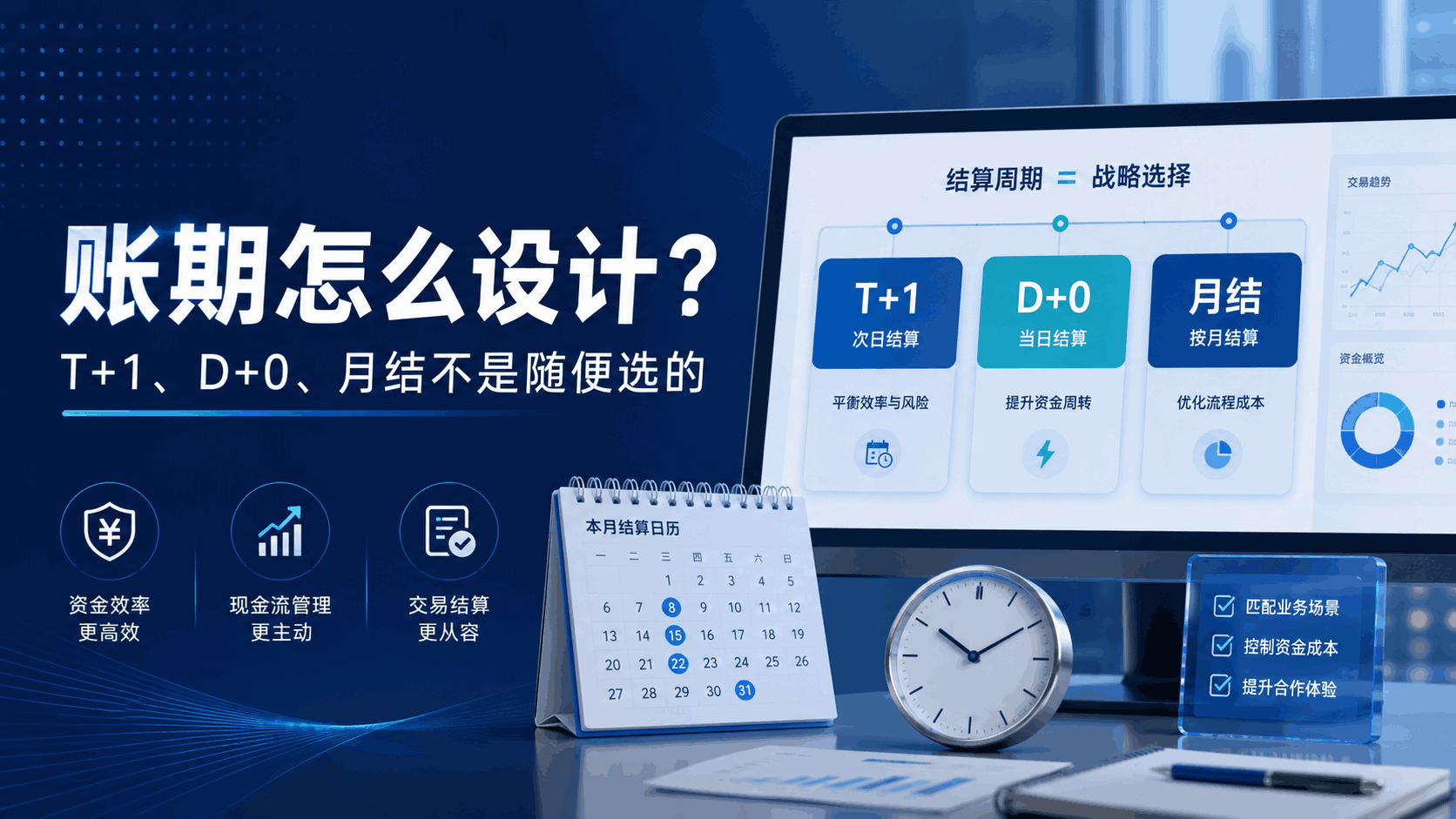 账期怎么设计?T+1、D+0、月结不是随便选的