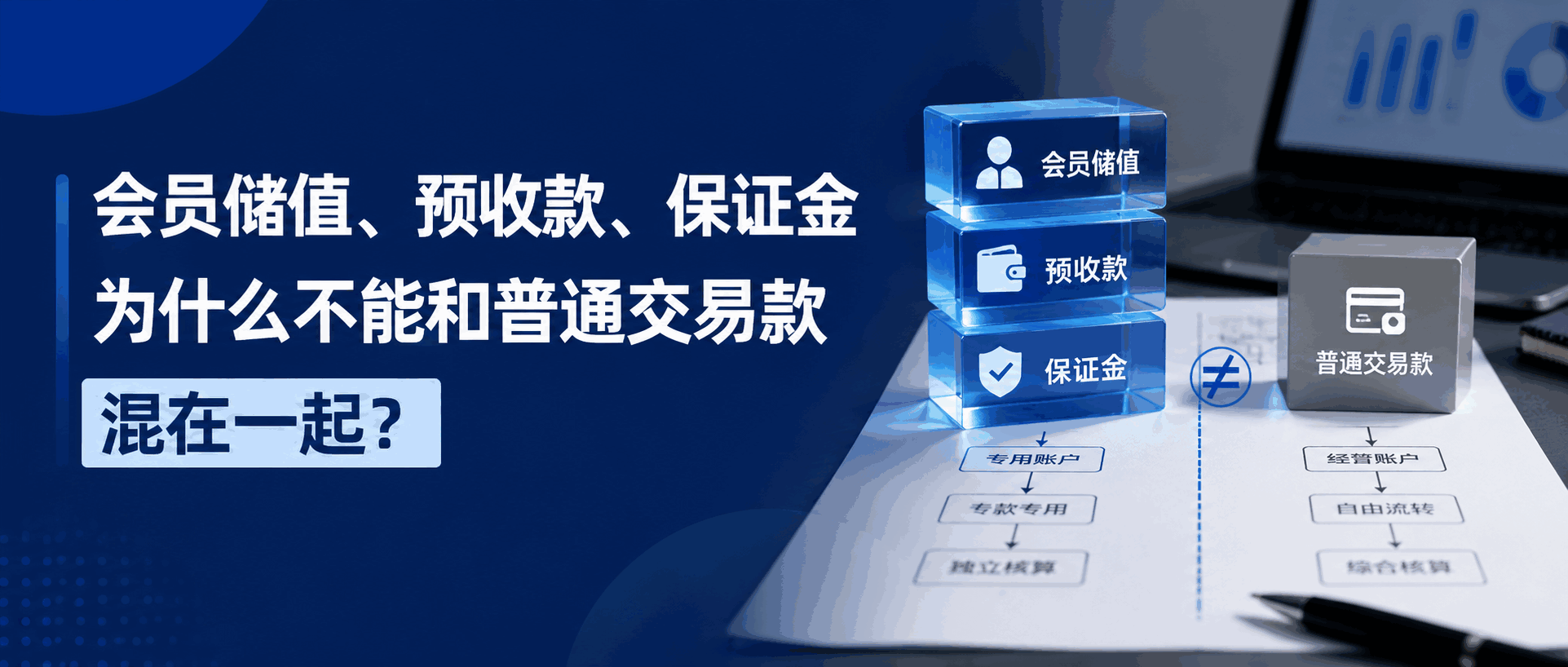 会员储值、预收款、保证金,为什么不能和普通交易款混在一起?