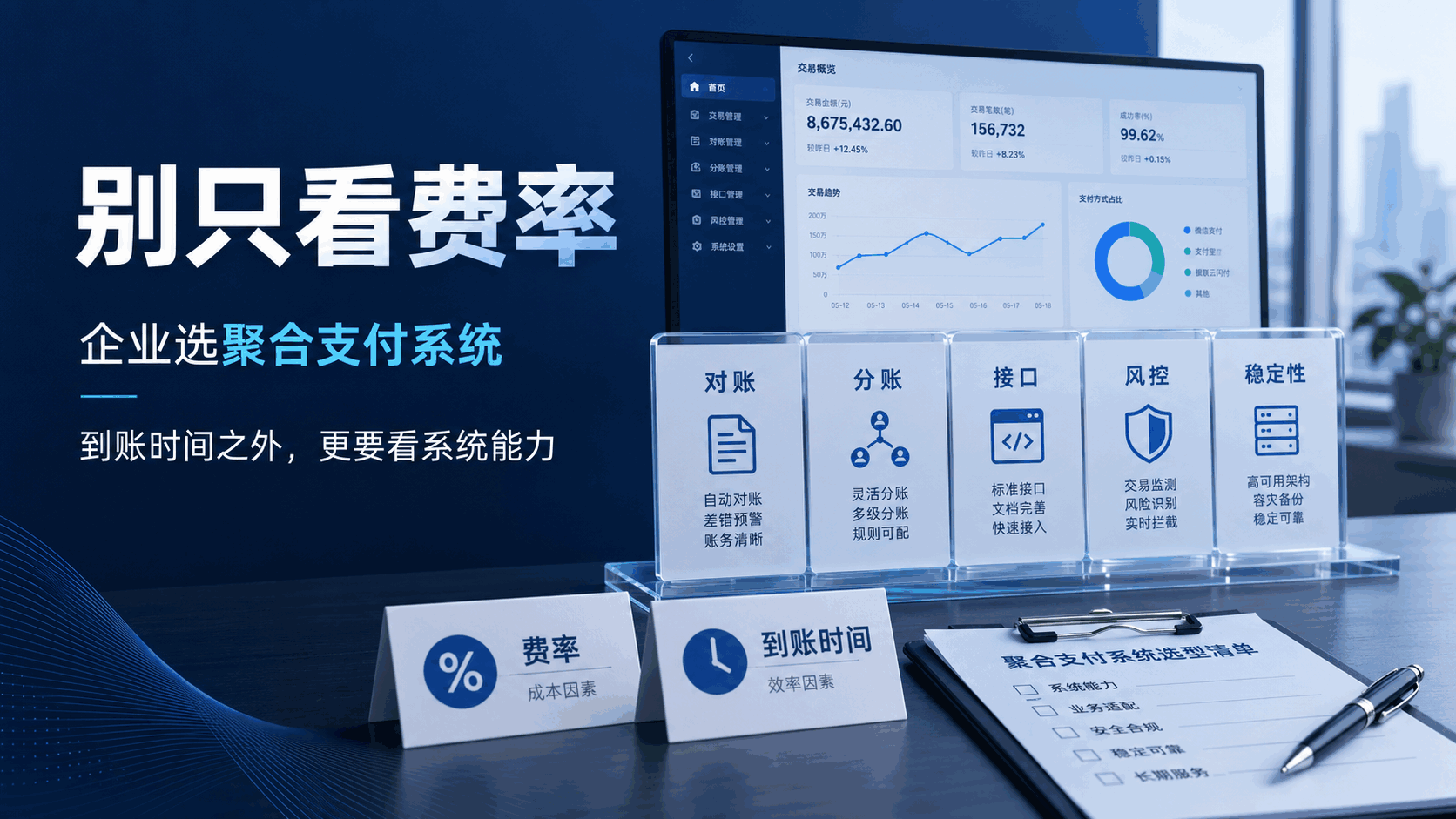 企业选聚合支付系统,为什么不能只问费率和到账时间?