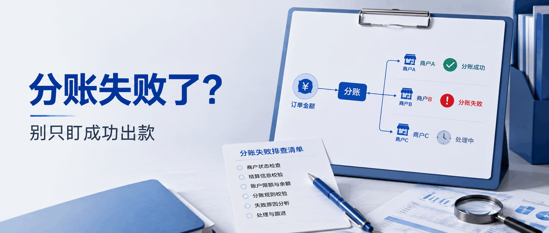 分账失败了怎么办?企业不能只看成功分出去的钱