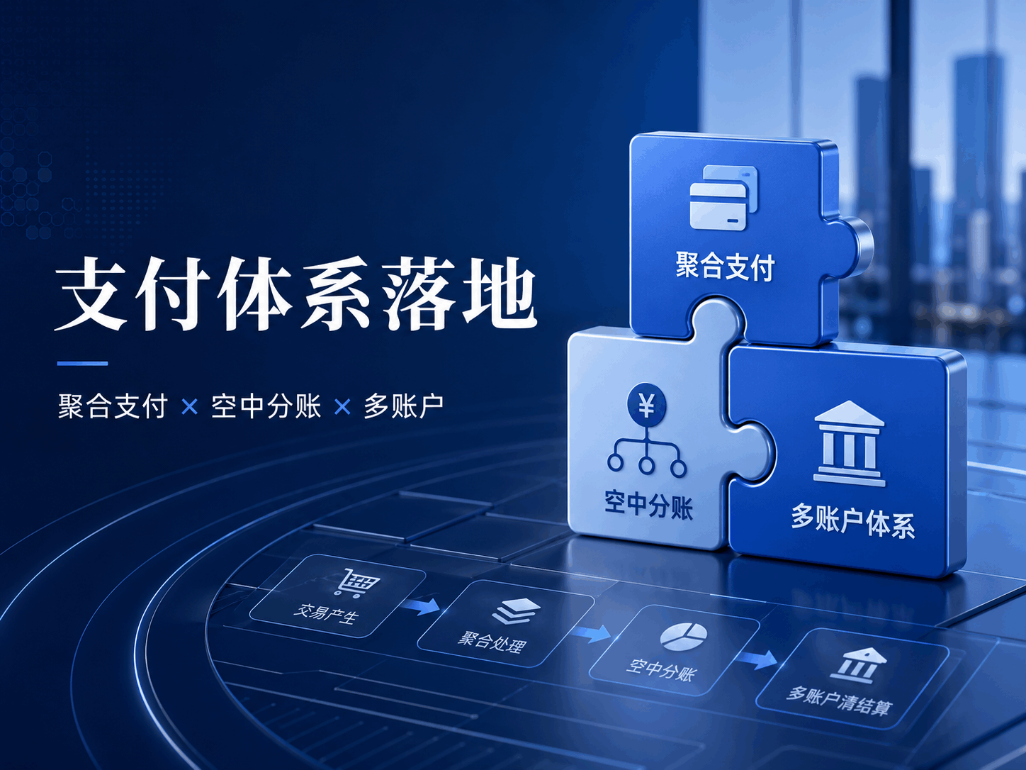 聚合支付、空中分账、多账户体系如何一起落地？