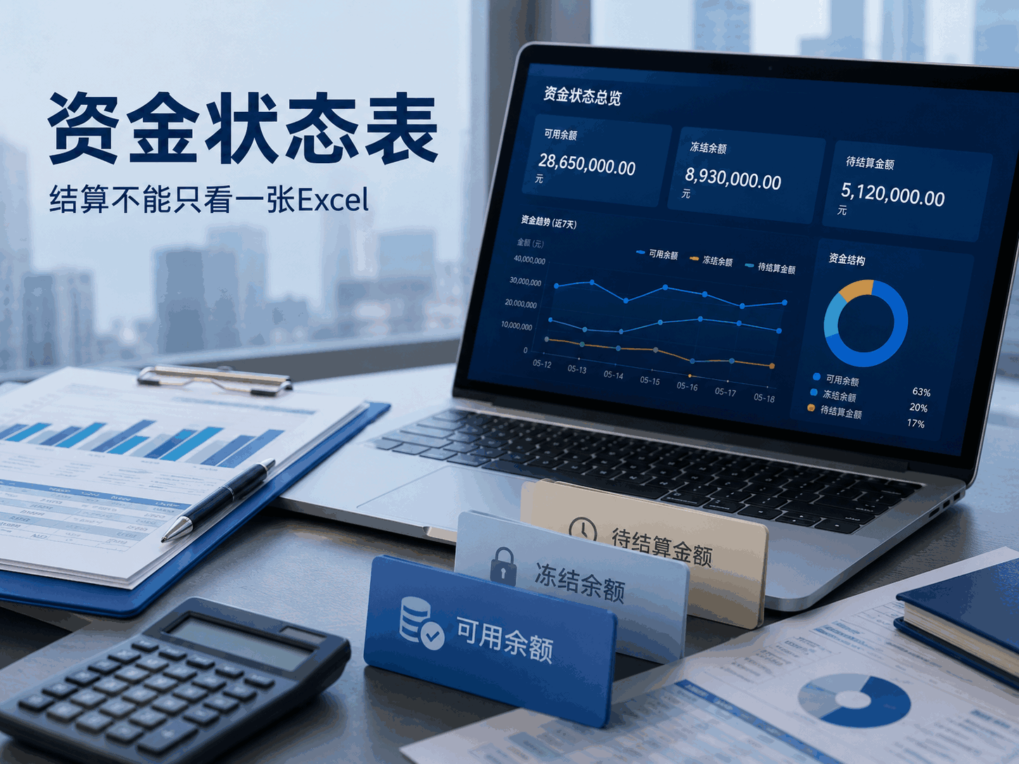 结算报表为什么不能只导出一张Excel？企业需要的是资金状态表