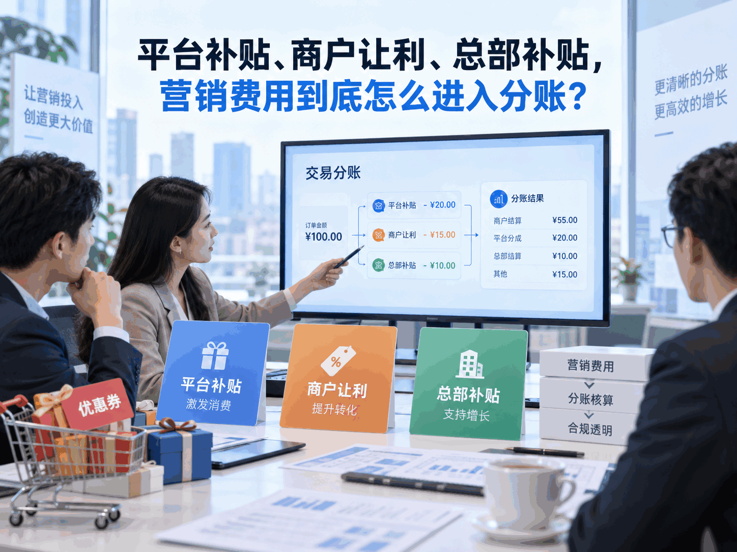 平台补贴、商户让利、总部补贴，营销费用到底怎么进入分账？