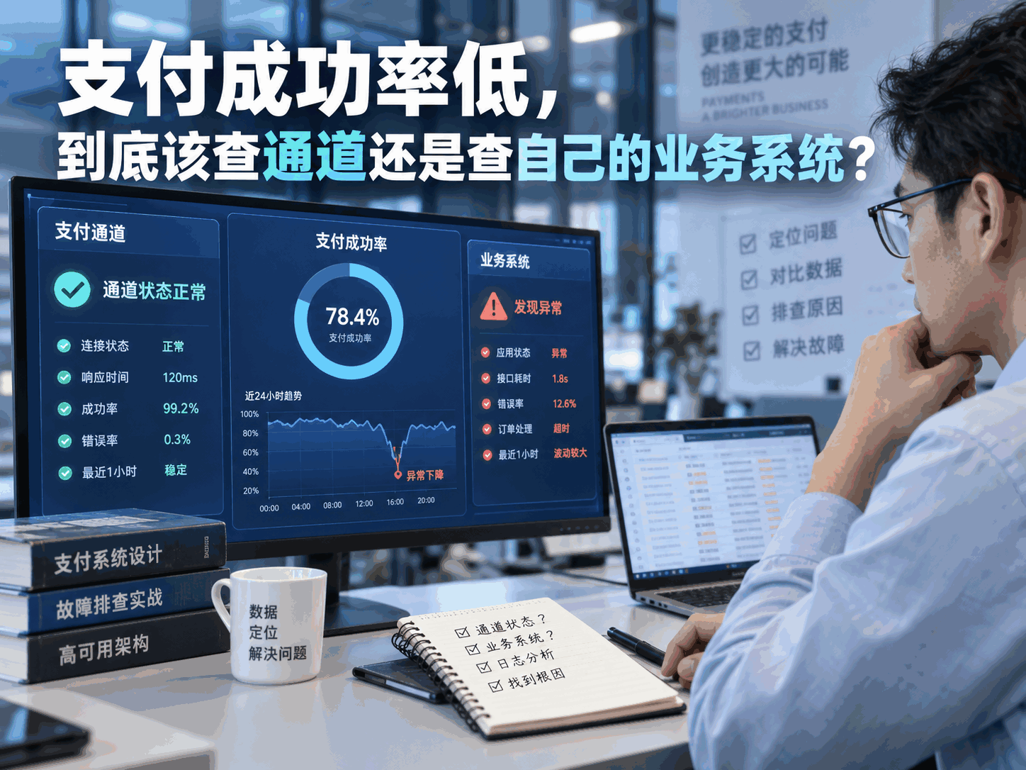 支付成功率低，到底该查通道还是查自己的业务系统？