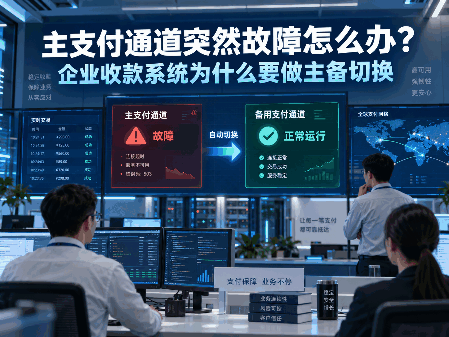 主支付通道突然故障怎么办？企业收款系统为什么要做主备切换