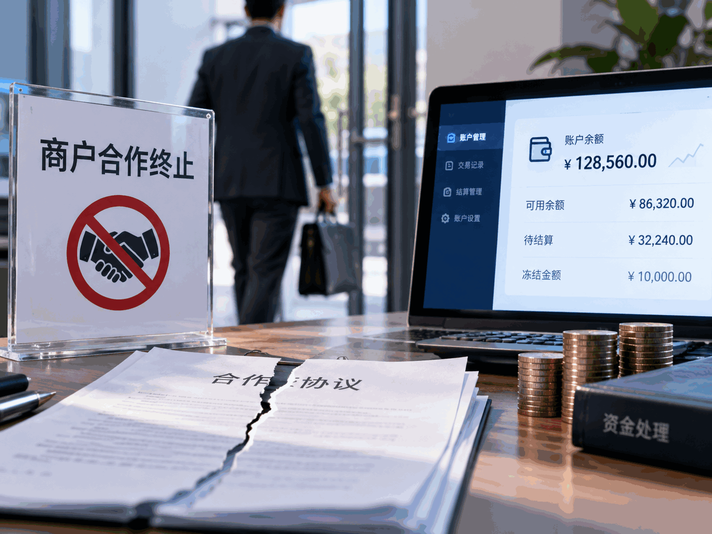 商户停止合作后,账户里剩下的钱怎么办