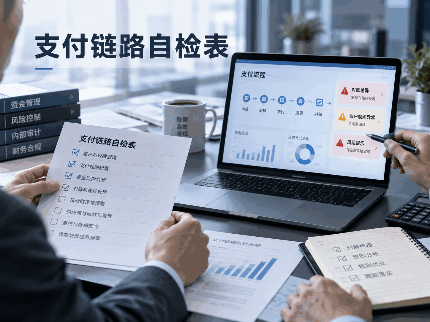 企业支付链路自检表:出现这些情况,就该重新设计资金规则