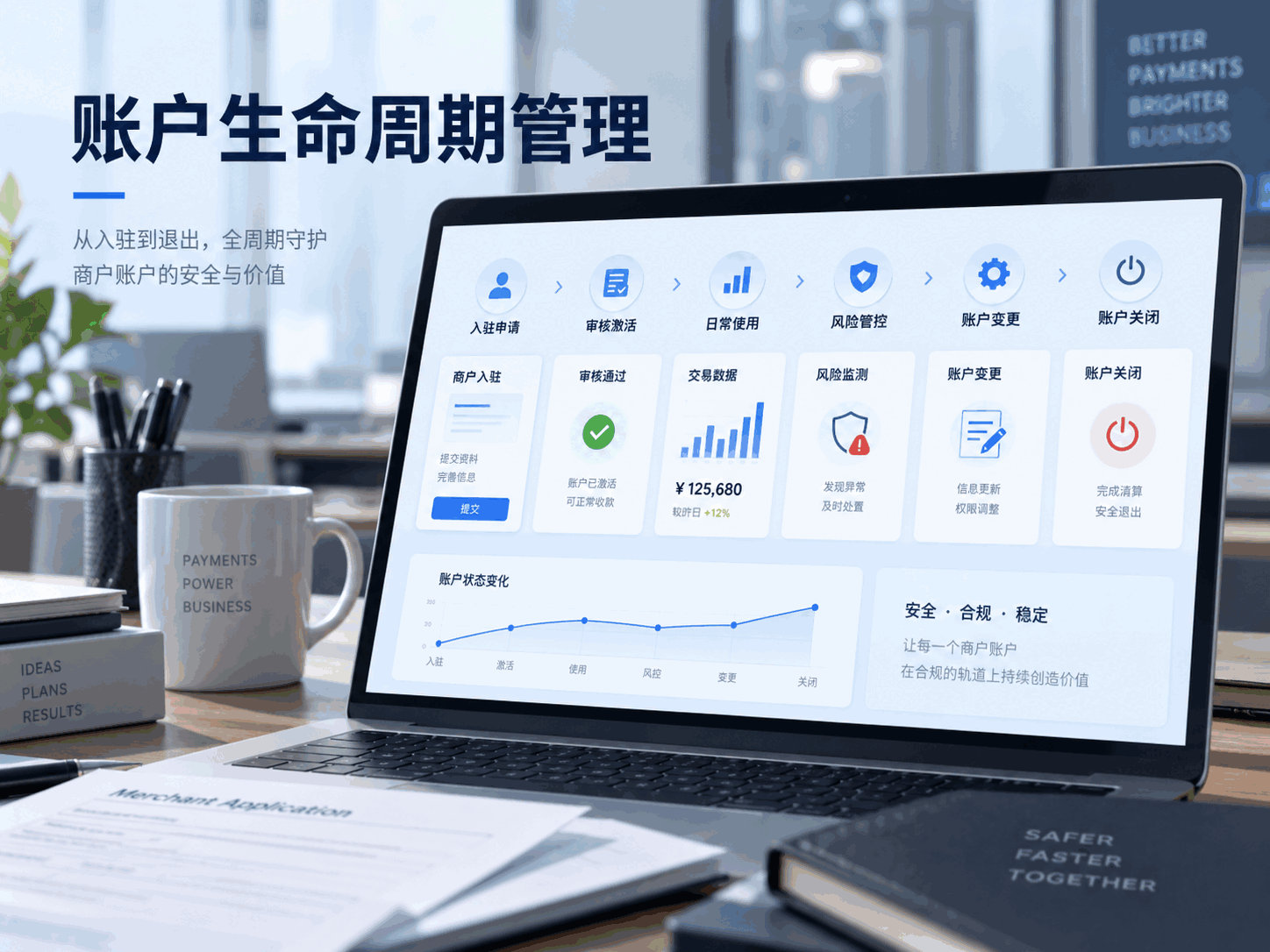 商户入驻后,账户生命周期应该怎么管理?