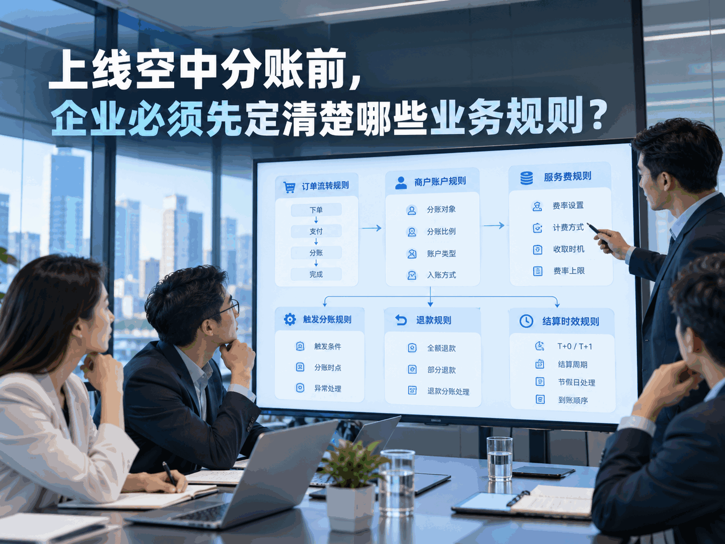 上线空中分账前,企业必须先定清楚哪些业务规则?