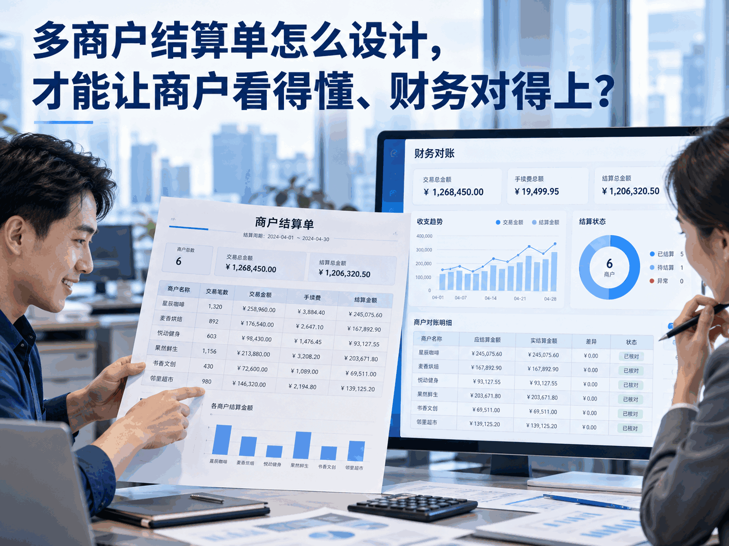 多商户结算单怎么设计,才能让商户看得懂、财务对得上?