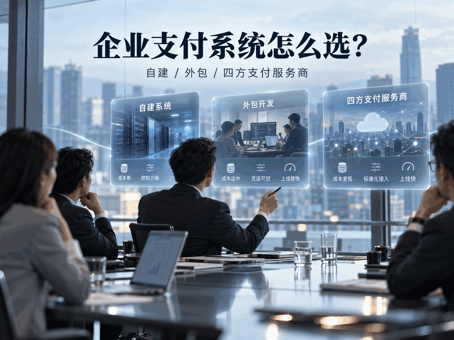 企业支付系统是自建、外包,还是接入四方支付服务商?