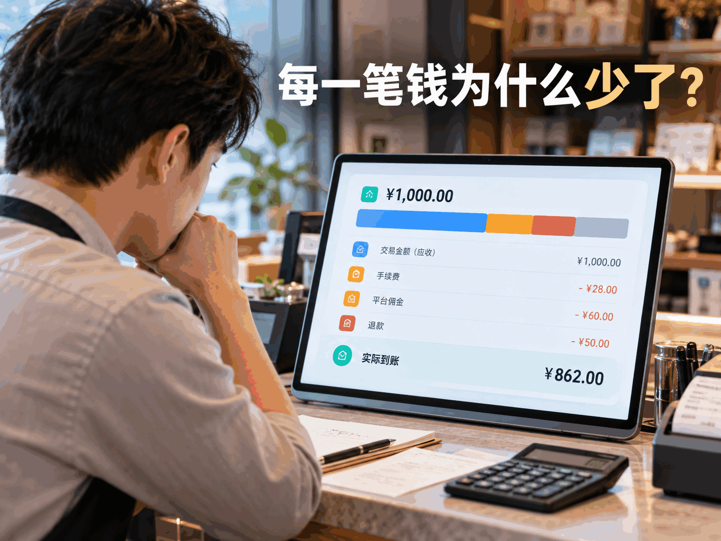 平台如何让商户自己看懂每一笔钱为什么少了?